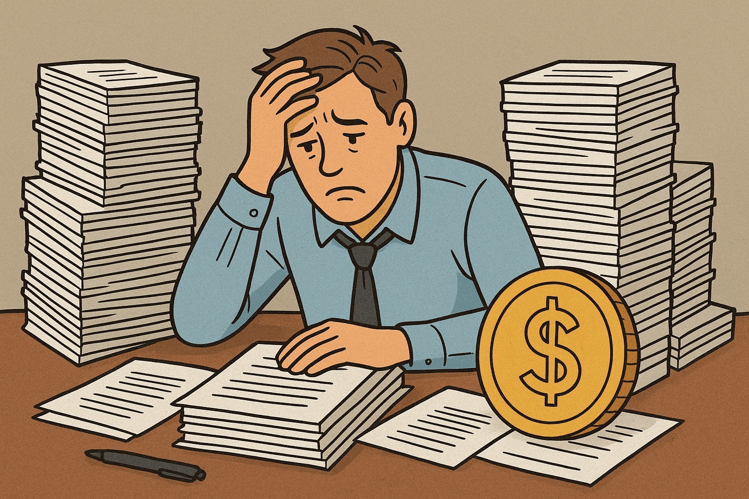 Slovenský paradox: viac hodín v práci = menej peňazí